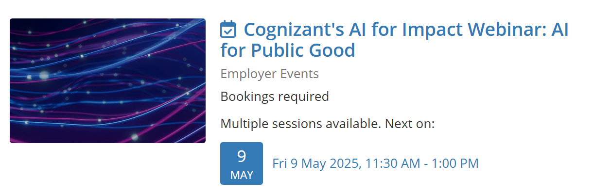 Cognizant AI for Impact Seminar